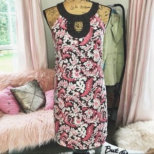 Ann Taylor Loft Paisley Shift Dress Sz 0